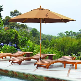 Galtech 183 11′ Round Quad Pulley Patio Umbrella