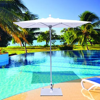 Galtech 762 6′ Square Deluxe Commercial Market Outdoor Patio Umbrella