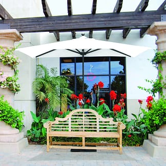 Galtech 772 3.5′ x 7′ Half Wall Market Umbrella