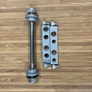 hanging bolt with ears and screws