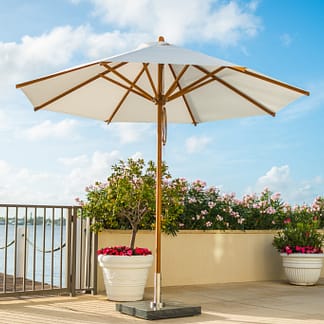 Bambrella Levante Round Bamboo Umbrella